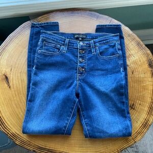 J. Crew Mercantile High-Rise Skinny Button Fly Stretch Jeans Size 27